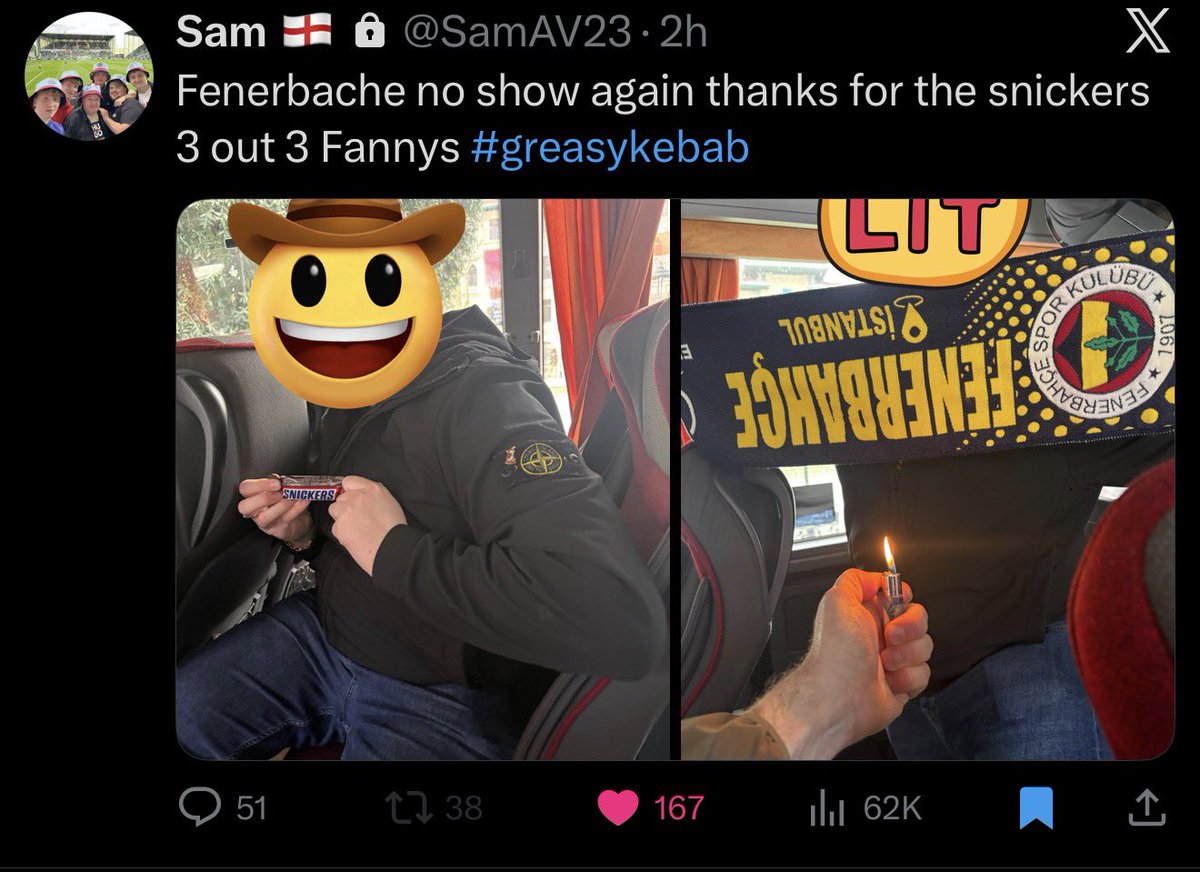 SHAMBAS_'s tweet image. Pray for this fella in Istanbul today, who has since made his profile private after a string of tweets offering on the Fenerbahce ultras. Fucking idiot 😂