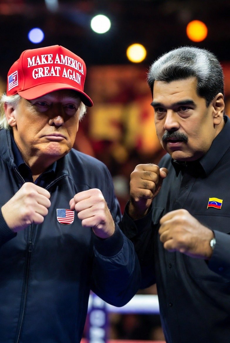 OnlyFun_Humor's tweet image. ⚠️BREAKING: Trump just challenged Maduro to a straight-up 1v1 cage fight to decide Venezuela’s fate. Odds are rolling in—place your bets!