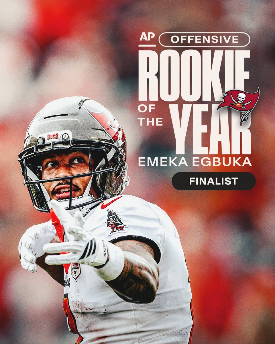 Our guy is a finalist for AP Offensive Rookie of the Year 🔥

#WeAreTheKrewe