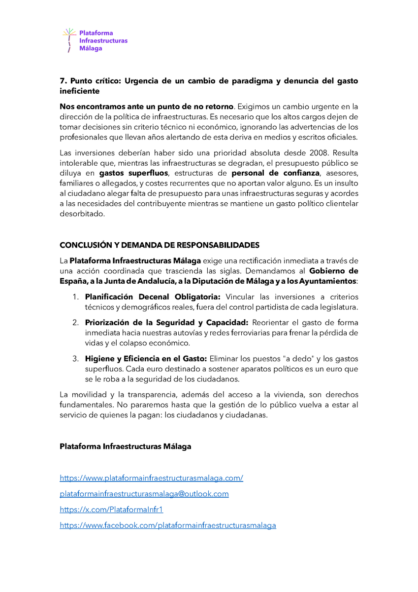 PlataformaInfr1's tweet photo. Comunicado: https://t.co/toMfbMx0ni