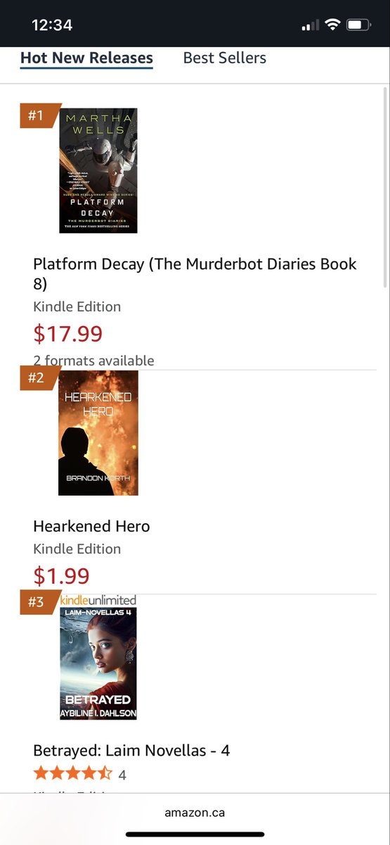 Number 2 in Hot New Releases on Amazon! (for its category)