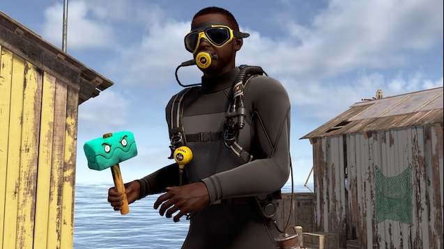 Clammerrr's tweet image. I can think of a home brewed Twitch drop submission that fits with @facepunch 's naval update! @Alistair_McF  @ErrnieGerrn @playrust Would be a dream come true!!

Consider supporting the Clammerr Hammer steamcommunity.com/sharedfiles/fi…