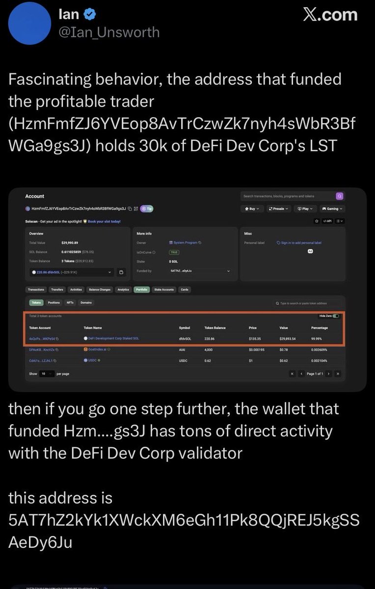 Insider wallet made close to 200k on $DONT.  Will the first publicly traded Nasdaq company crypto coin be held liable for insider trading the same way it would if it was a tradional stock. Crypto is becoming a joke industry.