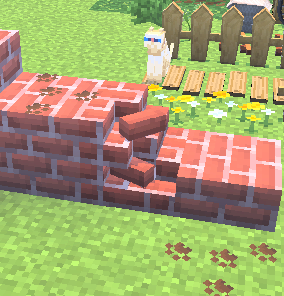 pleinair1212's tweet photo. 毎日新ブロック追加204日目【崩れたレンガブロック】
 #Minecraft #Blockbench https://t.co/9IYrsOKMBt