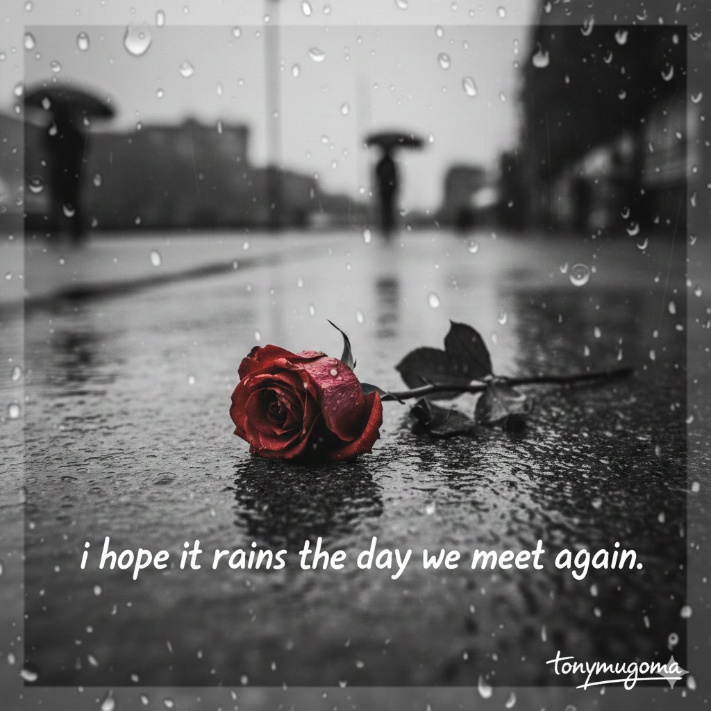 🥀°•I hope it rains the day we meet again.°🥀•