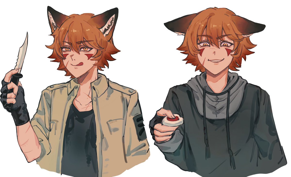 mwwsqqqq999's tweet image. 单独放一下做视频的这俩
上色一团糟但我尽力了
#renhana