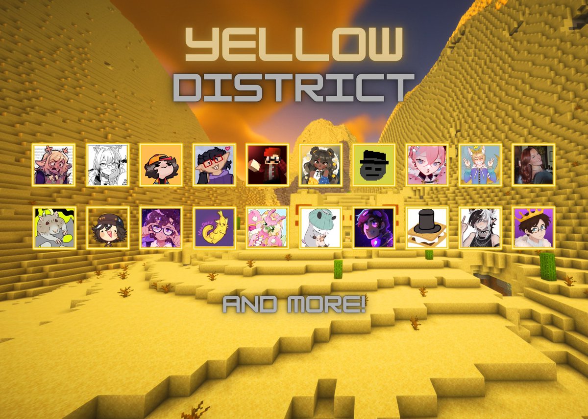 Announcing the players of the Yellow district!

Watch them participate in District Civilization on Friday, January 23rd @ 7pm EST- February 1st!