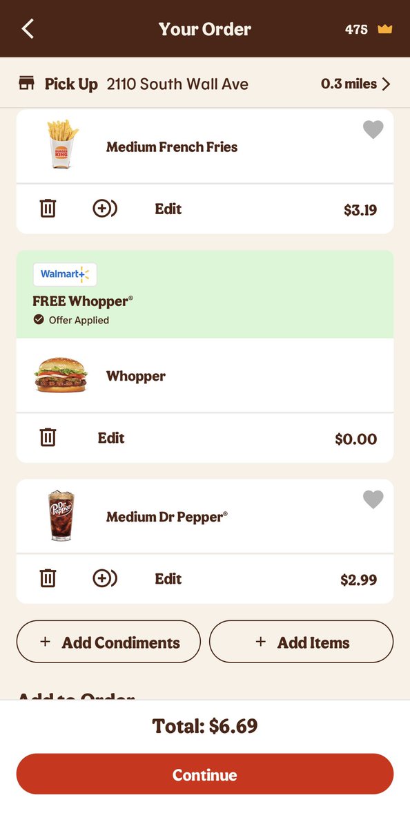 RedHotFuzz's tweet image. When you get a FREE Whopper and your meal is still SEVEN DOLLARS. 😡
