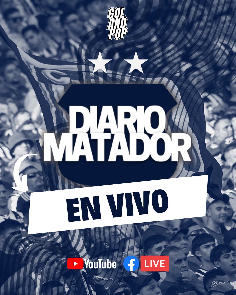🔴 ¡AIRE! Comienza <a href="/diariomatador/">Diario Matador</a> con <a href="/BrizuelaMarian/">Mariano Brizuela</a> y equipo para llevarte toda la información de #Talleres 

📻 Seguilo EN VIVO en <a href="/golandpop/">GOLANDPOP 📻</a> en nuestro YouTube 📲 m.youtube.com/@golandpop