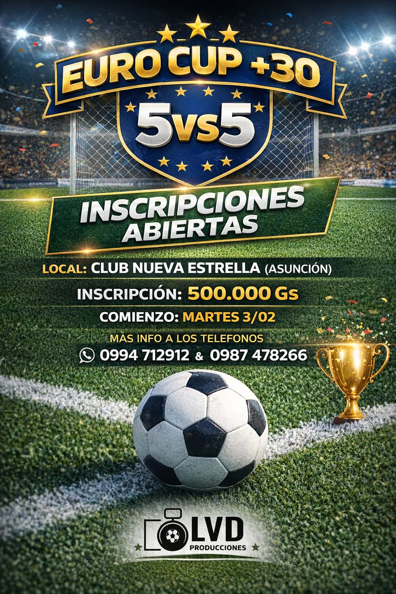 Inscripciones abiertas ⚽😃