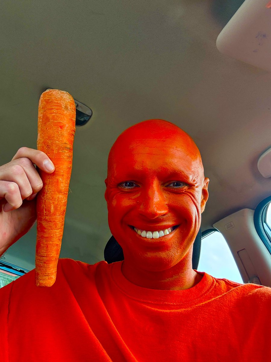 danghentschel's tweet image. For the orange man I did experiment with a carrott. But I don’t want people to think it’s carrot man.
