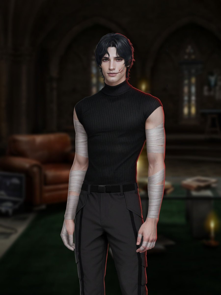 sweet_peril's tweet photo. @poping390 This is an AI image of a character from the visual novel app "Romance Club», the story "Heaven's Secret: Requiem," his name is Yan🥰 https://t.co/55ih2zIjvR