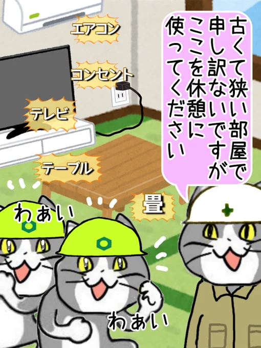 こういうのでいいんだよ、こういうので。 #現場猫 