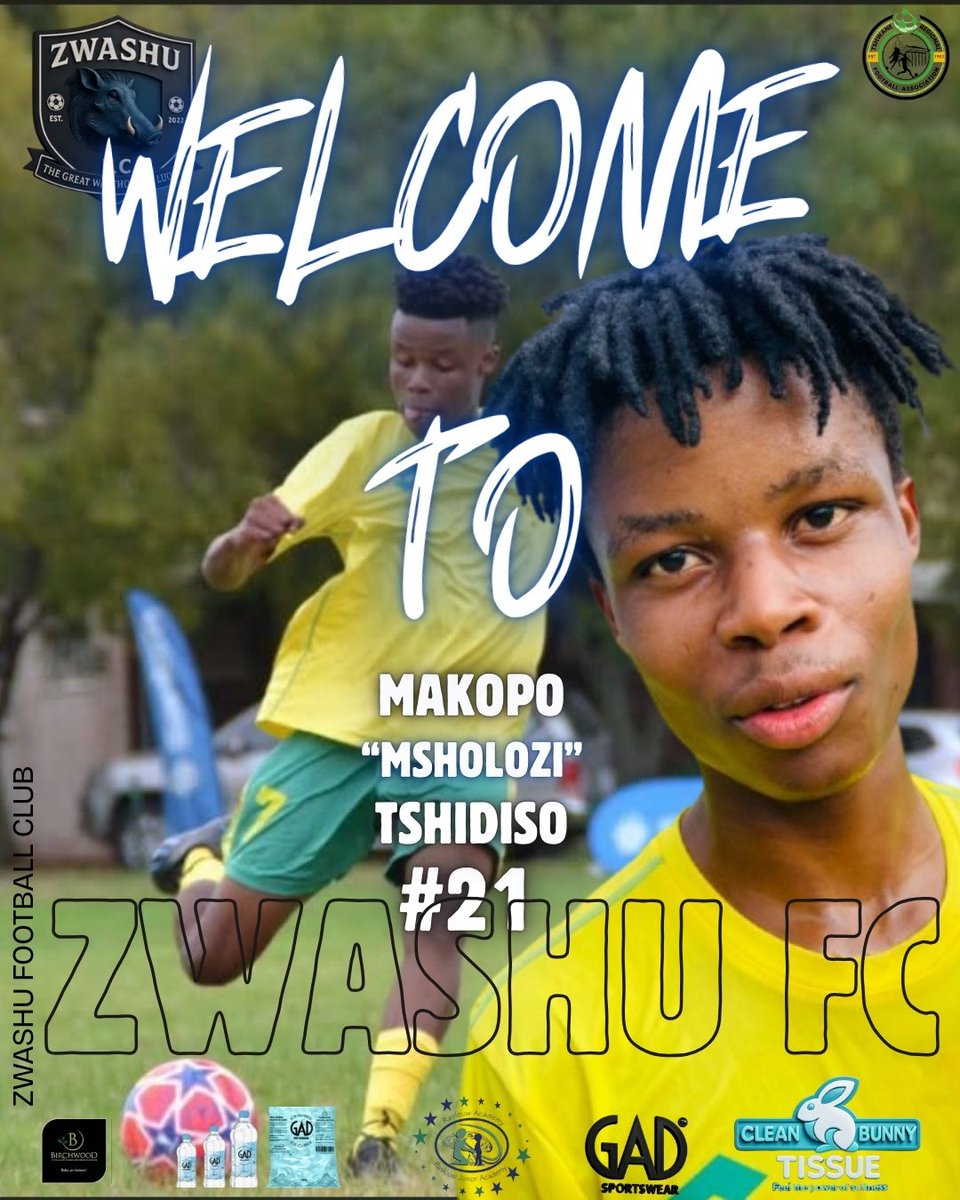 𝗡𝗘𝗪 𝗖𝗢𝗟𝗢𝗨𝗥𝗦. 𝗡𝗘𝗪 𝗝𝗢𝗨𝗥𝗡𝗘𝗬 🐗⚽️

Tshidiso “Msholozi” Makopo has officially joined the Warthog’s Den. Welcome to the Home of the Den. 

React with 🐗 to welcome Msholozi to the Zwashu Nation!

<a href="/top/">top</a> fans
#WelcomeMsholozi
#warthogsunite
#zwashufc
Tshiiey Diiey Soo