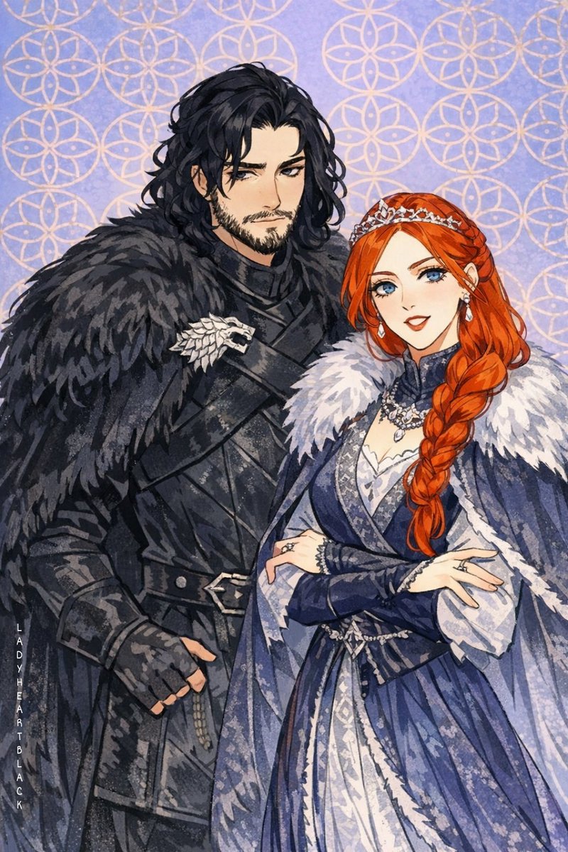 ireneblackwill's tweet photo. The king and queen in the north👑
#jonsa #jonsnow #sansastark https://t.co/QSE7T6IN73
