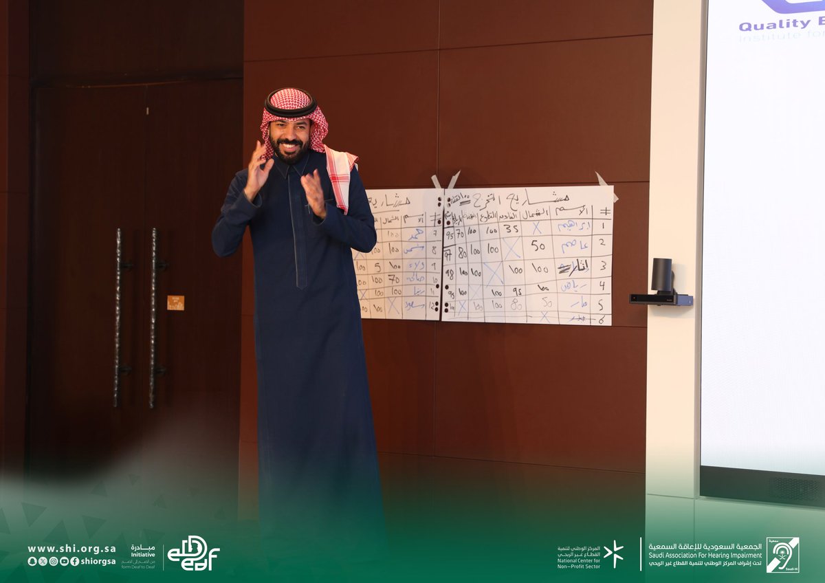 shiorgsa's tweet image. نصل اليوم إلى ختام دورة القيادة المتقدمة (الدفعة الثانية) للصم وضعاف السمع في دولة قطر، بعد رحلة ثرية بالمعرفة، والتفاعل، وبناء القدرات القيادية.

نفخر بتخريج كوكبة من القادة الطموحين الذين أظهروا التزامًا عاليًا، وحماسًا ملهمًا، وإرادة حقيقية لصناعة الفرق في مجتمعاتهم.
كما نعتزّ…