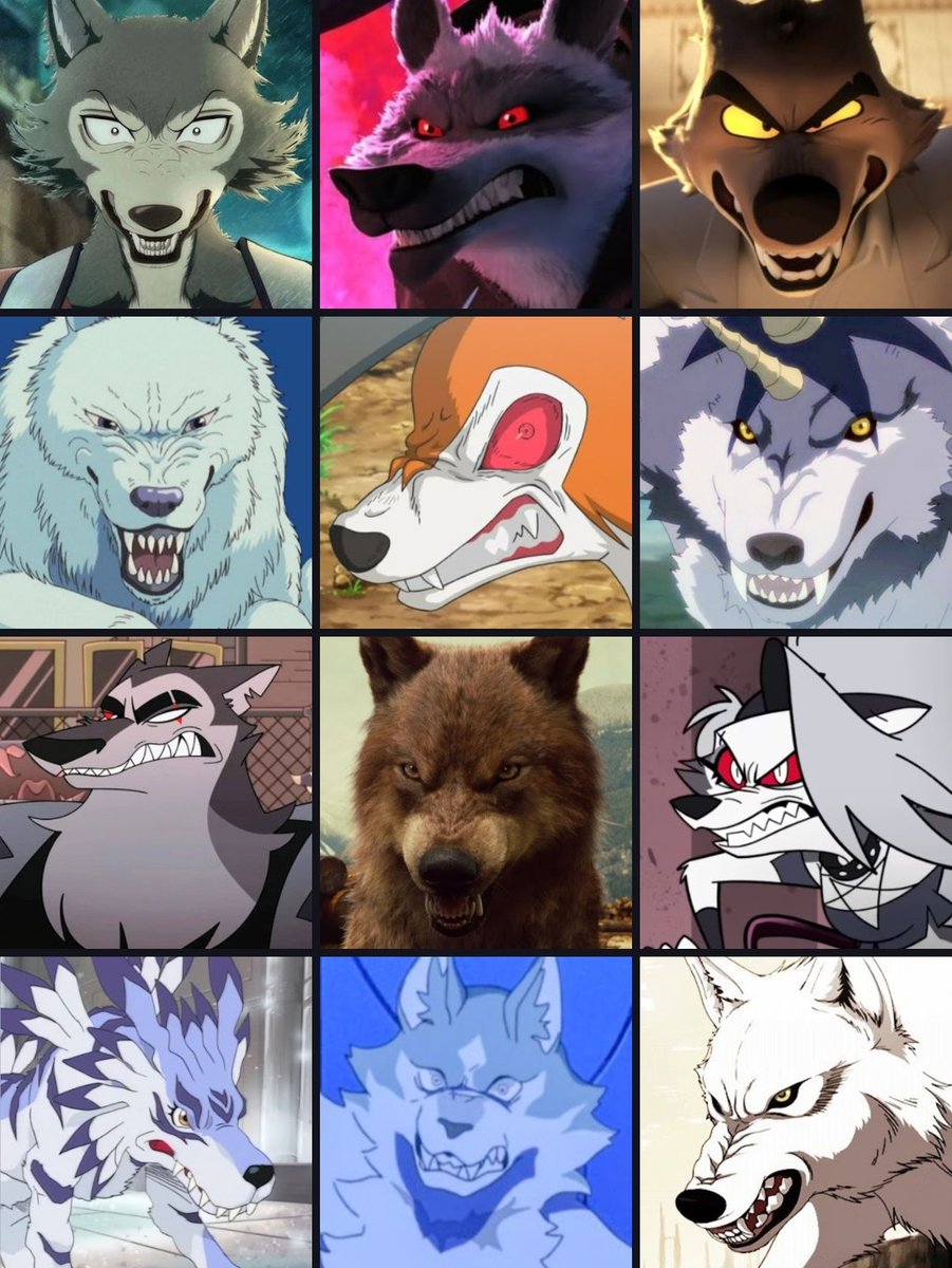 KoronellukinhaC's tweet image. Wolf angry face.