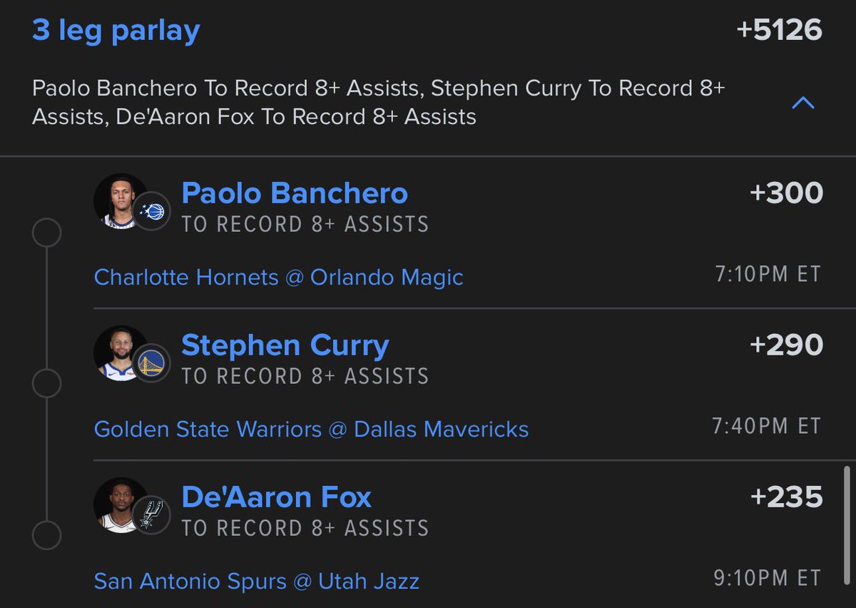 _PropDoctor's tweet image. 🏀 Assists Lotto 🏀

• Paolo +8

• Curry +8

• Fox +8

#GamblingX #NBA #NBABets