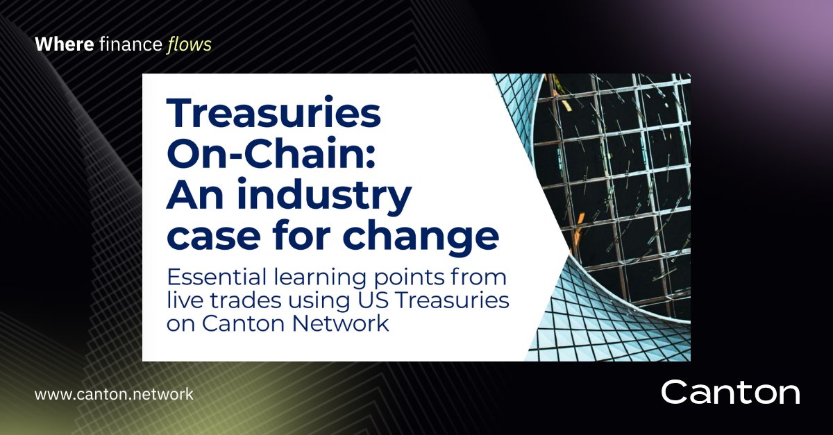 CantonNetwork's tweet image. TradFi rails shut down on Friday. The Canton Network stays open.

The latest report by @VXInsights in partnership with @DigitalAsset, confirms tokenized collateral unlocks 120 extra hours of liquidity per week.

Stop building 24/7 trading apps on 9-to-5 settlement rails.