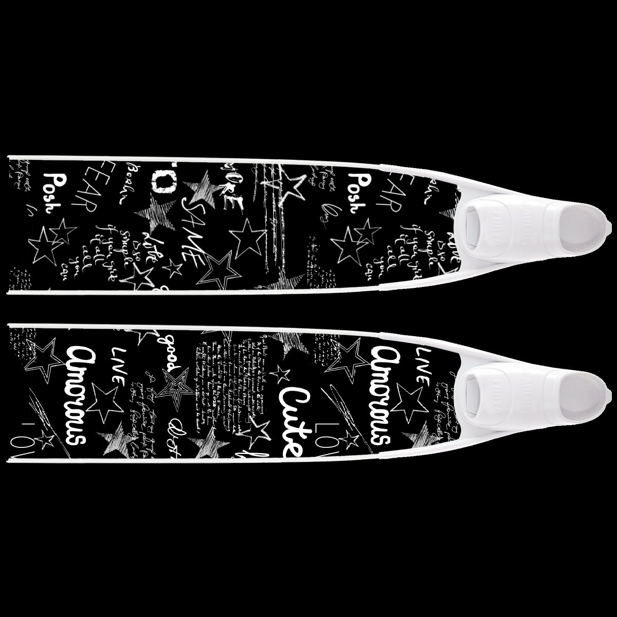 Introducing the new Leaderfins Limited Edition Urban Script Fins with white ribs and white Forza foot pockets 

Available at: 
leaderfins.com/us/bi-fins/lim…