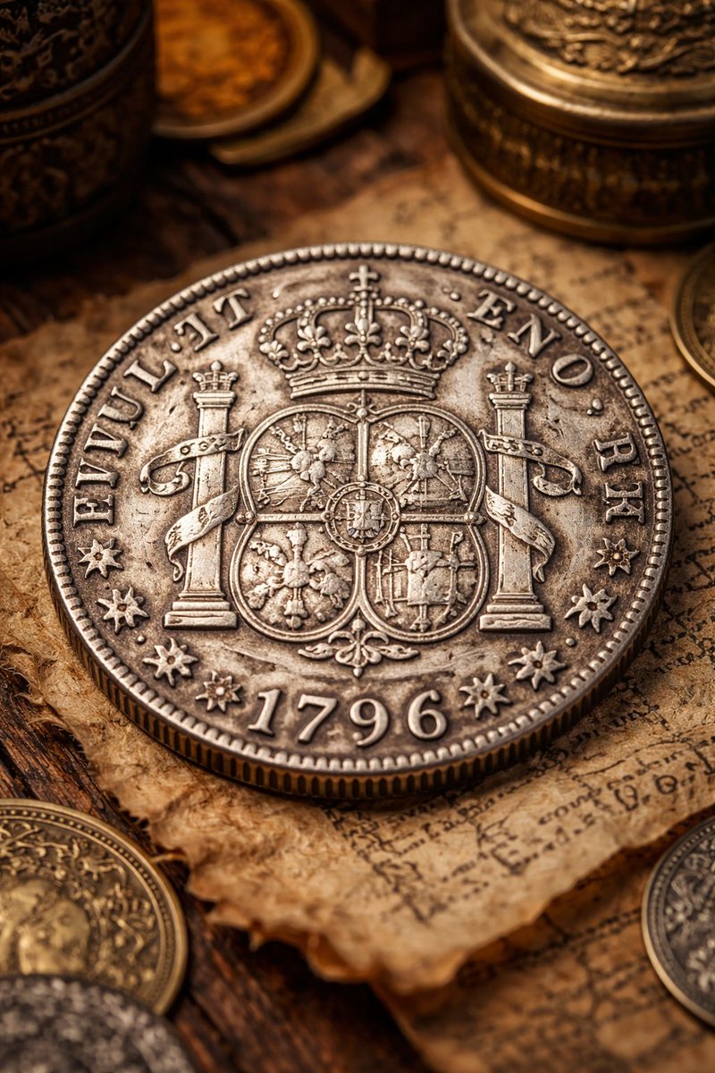 reunificacion_'s tweet photo. ®️El Real de a Ocho: la moneda que dio la vuelta al mundo (varias veces).

Antes del dólar, antes de la libra como divisa imperial, antes incluso de que existiera la palabra globalización, hubo una moneda que todos reconocían, aceptaban y atesoraban: el Real de a Ocho español.

No era solo una moneda.
Era confianza acuñada en plata.

Un estándar antes de que existieran los estándares. 

El Real de a Ocho —también llamado peso, peso fuerte, Spanish dollar o piece of eight— nació formalmente en 1497, con la Pragmática de Medina del Campo, pero alcanzó su forma “clásica” en el siglo XVI.

Cada pieza contenía aproximadamente:

27,47 gramos de plata

con una pureza del 93% (luego estandarizada en torno al 90%)

Lo revolucionario no era solo la plata, sino la regularidad. 

Mientras otras monedas europeas se degradaban, se recortaban o se adulteraban, el Real de a Ocho era predecible, algo rarísimo para la época.

👉 Esa previsibilidad lo convirtió en moneda de referencia mundial durante más de 300 años.

La plata movía imperios. 

Gran parte de la plata procedía de:

Potosí (actual Bolivia)

Zacatecas y Guanajuato (México)

Potosí, a 4.000 metros de altura, llegó a ser una de las ciudades más grandes del mundo en el siglo XVII. Se decía que con la plata extraída allí se podría haber construido un puente hasta España.

Pero el verdadero milagro no fue la extracción…
Fue la circulación.

Una moneda verdaderamente global. 

El Real de a Ocho fue moneda de curso legal o ampliamente aceptada en:

🌍 Europa
España y sus territorios

Italia (especialmente en puertos)

Países Bajos

Alemania (como referencia de cambio)

🌎 América
Desde California hasta la Patagonia

Base de los sistemas monetarios coloniales

Usado incluso tras las independencias

🌏 Asia (dato clave y poco conocido)
Aquí está uno de los grandes secretos de su poder.

China, durante las dinastías Ming y Qing, exigía impuestos en plata.
No en papel.
No en cobre.
Plata física.

Y la plata que más confiaban aceptar… era la española.

👉 Millones de Reales de a Ocho viajaron desde América a Asia vía el Galeón de Manila, conectando:
Virreinato Nueva España (actual México)→ Filipinas → China

Este eje comercial fue, en la práctica, la primera globalización económica.

Piratas, símbolos y cultura popular
El famoso símbolo $ no surge del dólar moderno, sino de la abreviatura “Ps” de peso, que con el tiempo se estilizó gráficamente.

Además:

Los Reales de a Ocho se cortaban en ocho partes (“bits”) para pagos pequeños.

De ahí viene que en EE. UU. se hablara de two bits para 25 centavos.

Eran tan fiables que incluso los piratas preferían cobrarse en ellos.

En muchas colonias británicas circulaban más Reales de a Ocho que libras.

¿Hasta cuándo funcionó como moneda?

Aquí viene un dato sorprendente:

En Estados Unidos, el Real de a Ocho fue moneda de curso legal hasta 1857.

El dólar estadounidense se definió originalmente copiando su peso y contenido en plata.

En China y el Sudeste Asiático siguió circulando bien entrado el siglo XIX.

En algunos mercados rurales de América Hispana, se aceptó hasta principios del siglo XX.

Pocas monedas pueden presumir de casi cuatro siglos de vigencia real.

¿Por qué murió el Real de a Ocho?

No murió por desconfianza.
Murió por cambio de paradigma:

Aparición de bancos centrales modernos

Abandono del patrón plata

Nacionalización de las monedas

Ascenso del papel moneda y, después, del patrón oro

El mundo pasó de confiar en el metal… a confiar en el Estado.

Extrapolación: ¿y si el Real de a Ocho hubiera sobrevivido?

Ahora viene el ejercicio de historia contrafactual.

Si el Real de a Ocho hubiera seguido en vigor como moneda supranacional:
América Hispana. 

Podría haber mantenido una integración económica temprana

Menos fragmentación monetaria tras las independencias

Mayor estabilidad frente a inflaciones crónicas

España

Habría conservado una enorme influencia financiera indirecta

Sigue la 2 Parte⬇️⬇️