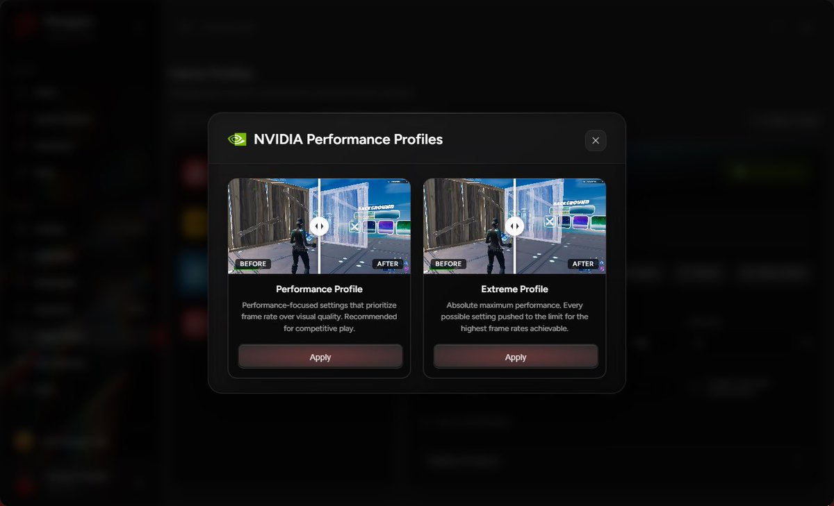 ParagonTweaks's tweet image. Massive PTU Update for Windows 10/11🗓️

Application Optimizer (Telemetry and Forced Software Settings disabled) for lower PC/System Latency  

Custom Nvidia Profiles (27 settings encrypted thanks to @TheTulantro)

System/Game Fixes

Try Free Today⬇️⬇️
ParagonTweaks.Net/Utilities