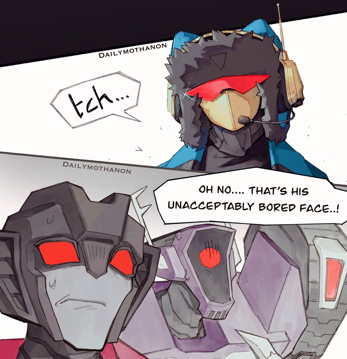 whyryouhere091's tweet image. If you’re on caretaker duty for ur boss’s creation that can control other robots and knows how to reprogram their processors when they’re not that old, the last thing you wanna be is boring to them 💔
 #Tfa #Transformers #Soundwave #Starscream #Shockwave