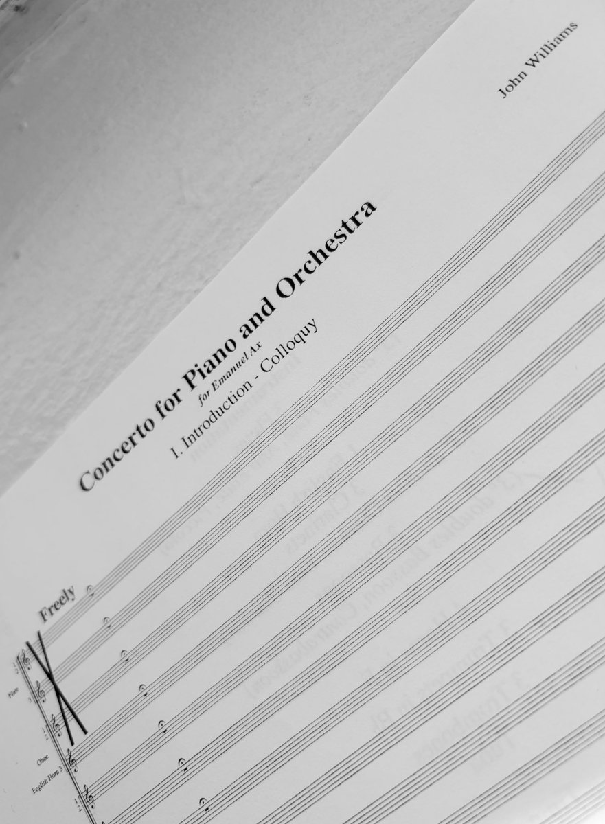 Thrilled to get back to this piece six months after the <a href="/TanglewoodMA/">Tanglewood</a> world premiere!! John Williams Piano Concerto (2023-25) with Emanuel Ax &amp; <a href="/BostonSymphony/">Boston Symphony</a> &amp; Andris Nelsons tonight! 

p.s. Interview with Manny coming up very soon
#adventuresinmusic