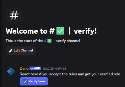 Cellmates, Discord update 👀
We noticed that after the latest server update, some members can't see the main channels.
Nothing's wrong with your account- you just need to click "verify" again.
discord.gg/NQVbKfUEAW
To fix it: Go to the verify channel and complete the process