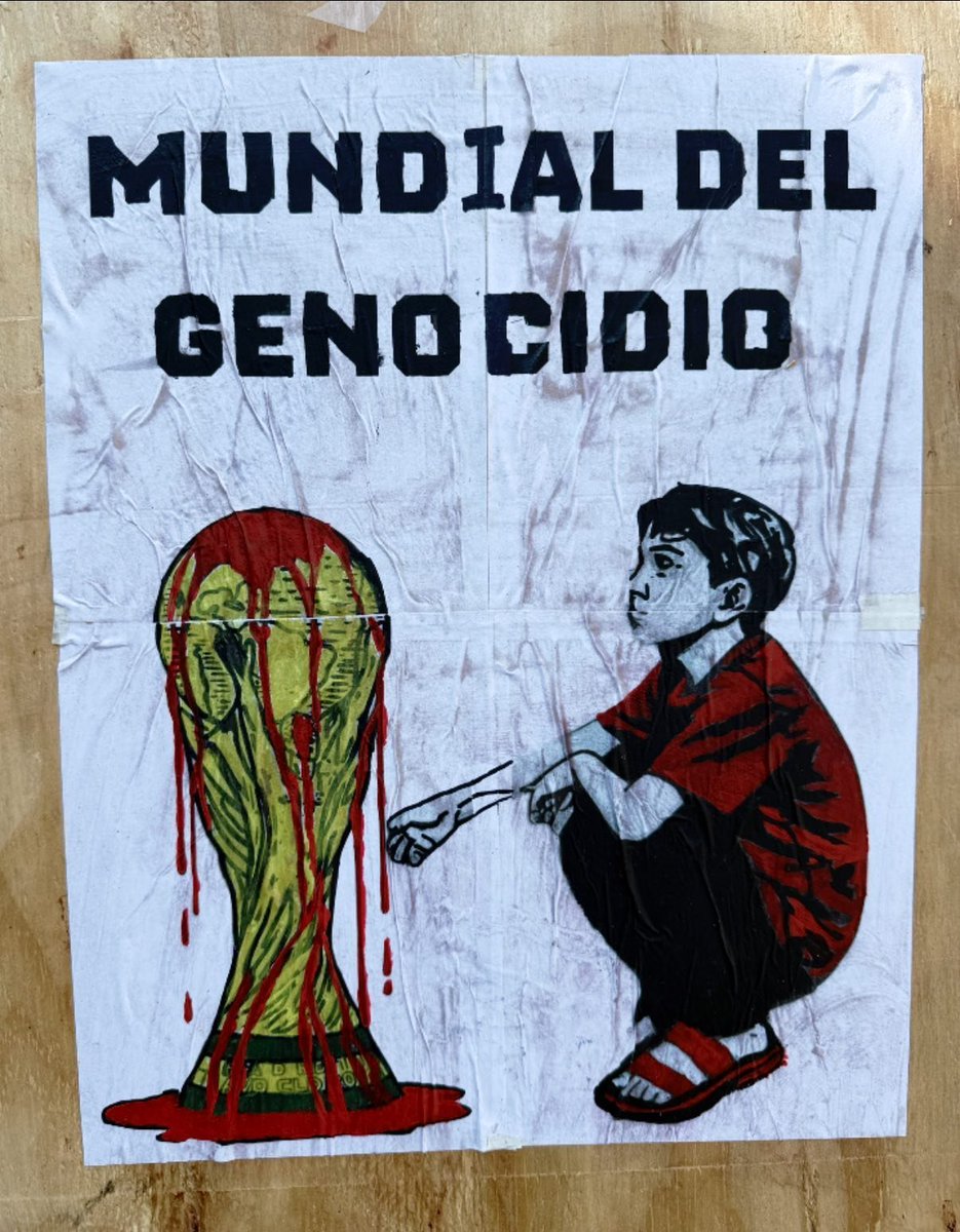 ultras_antifaa's tweet photo. “World Cup of genocide”

#BoycottWorldCup2026 https://t.co/G1lN27xYhX