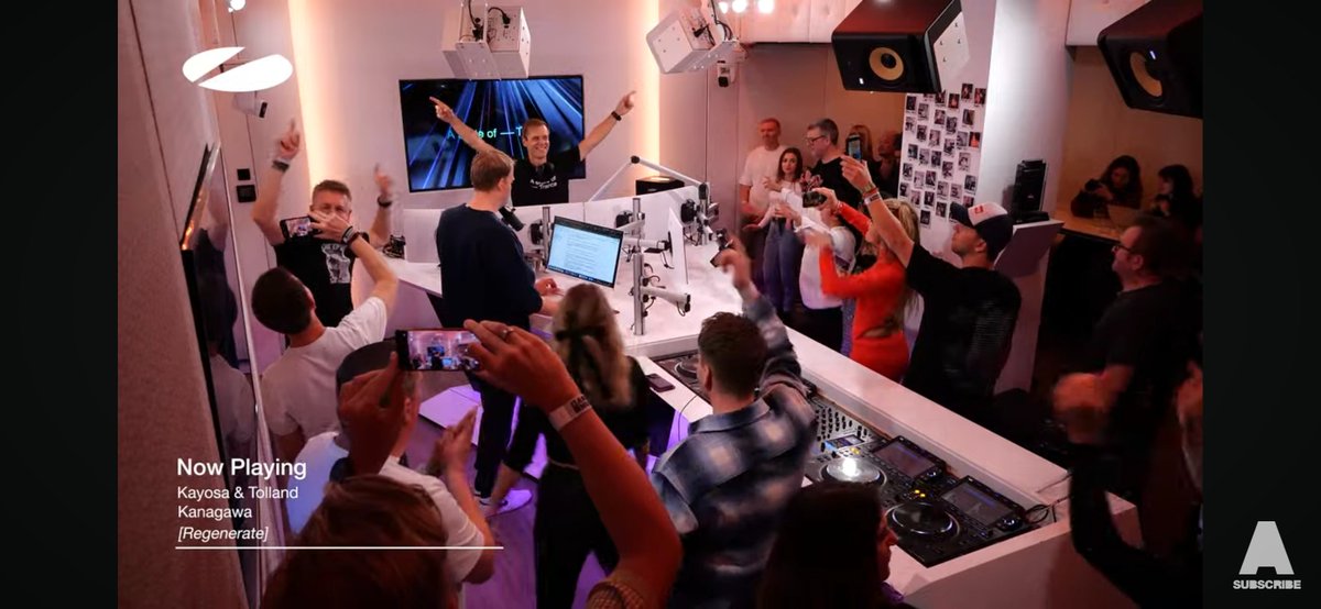 HughTolland's tweet photo. Amazing hearing @arminvanbuuren playing Kanagawa on ASOT tonight. 
The first track from our upcoming album, off to a good start!

Thank you 🙏 https://t.co/EnI9K9jkcD