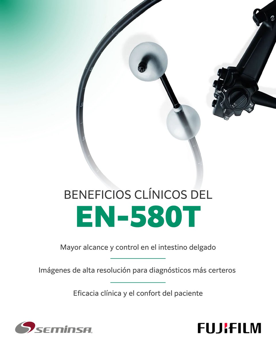 seminsaoficial's tweet photo. Precisión que llega más lejos.
Con el Endoscopio de Doble Balón EN-580T, obtén mayor control, imágenes de alta resolución y una experiencia más cómoda para el paciente. Diagnósticos más certeros, con tecnología confiable.
#SEMINSA #Fujifilm https://t.co/jnVKHw86Hj