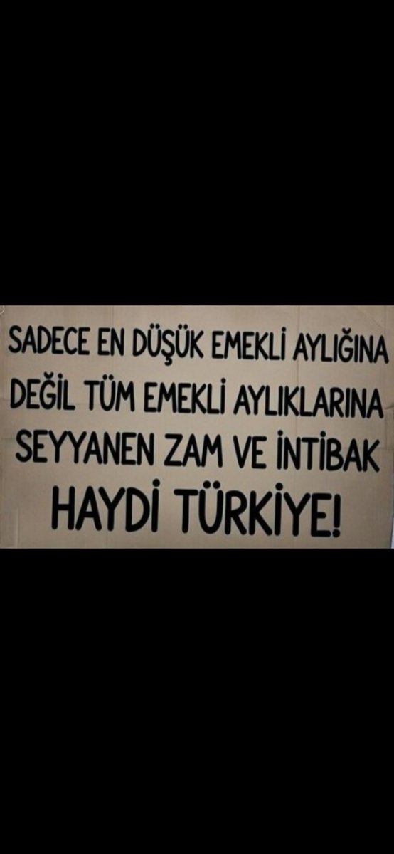 fusuntugrul's tweet photo. Tüm emeklilere adalet!

#EmeklilerAyağaKalkın https://t.co/SkE3S01TjA