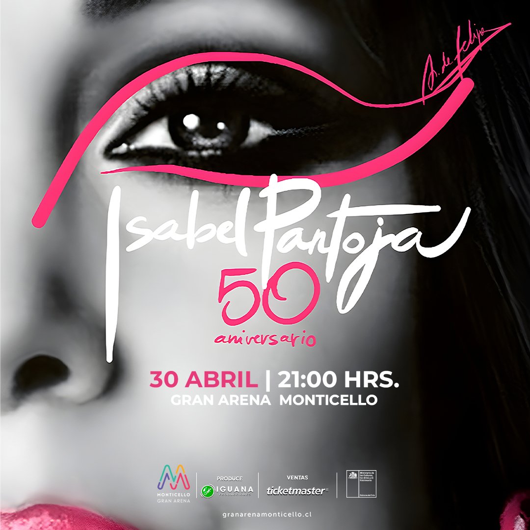 Isabel Pantoja regresa a Gran Arena Monticello para celebrar 50 años de carrera musical : 30 de abril / 21.00 horas . 

 *  Las entradas estarán a la venta desde el lunes 26 de… dlvr.it/TQVzNf #IsabelPantoja #GranArenaMonticello #50Aniversario #MusicaEspañola #Copla