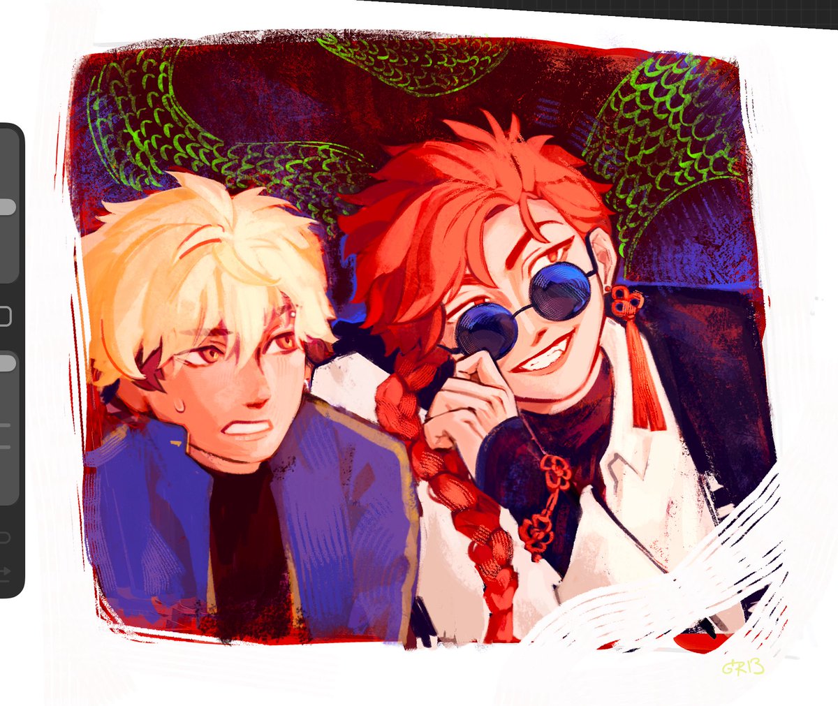 my part of a silly collab with friend 

#linkclick #时光代理人 #veinfei