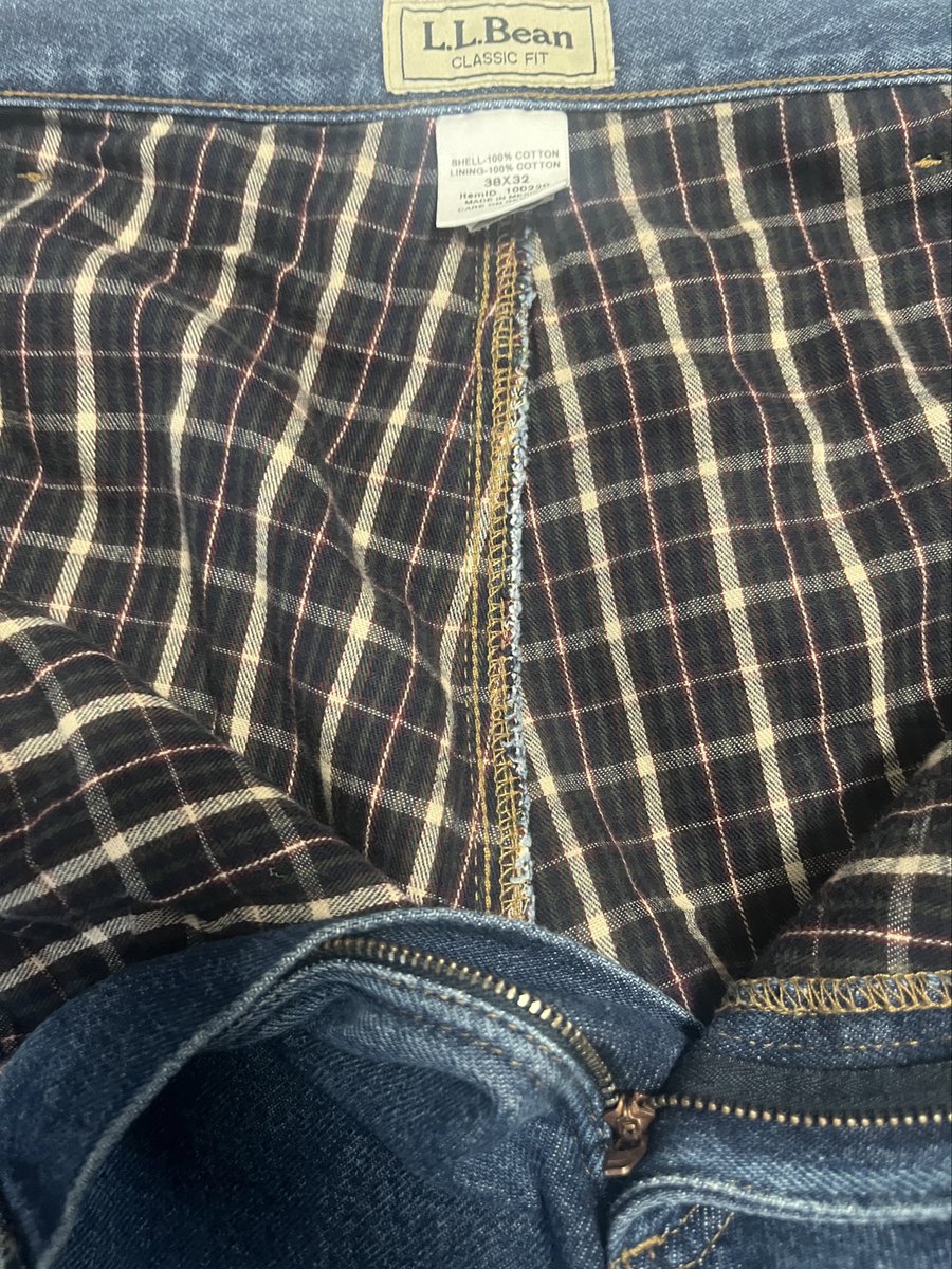 1800ghostman's tweet image. This is serious. We’re pulling out the vintage LL Bean flannel lined jeans.