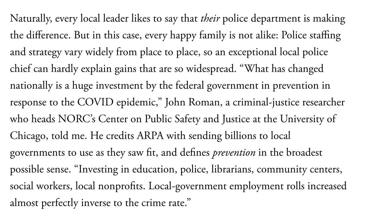 Violent crime rates haven't been this low since the '60s. They've dropped in cities ranging from Baltimore to Seattle—with many police departments short on staffing. Why? It might be the result of the 2021 American Rescue Act. bit.ly/4jOIJY1