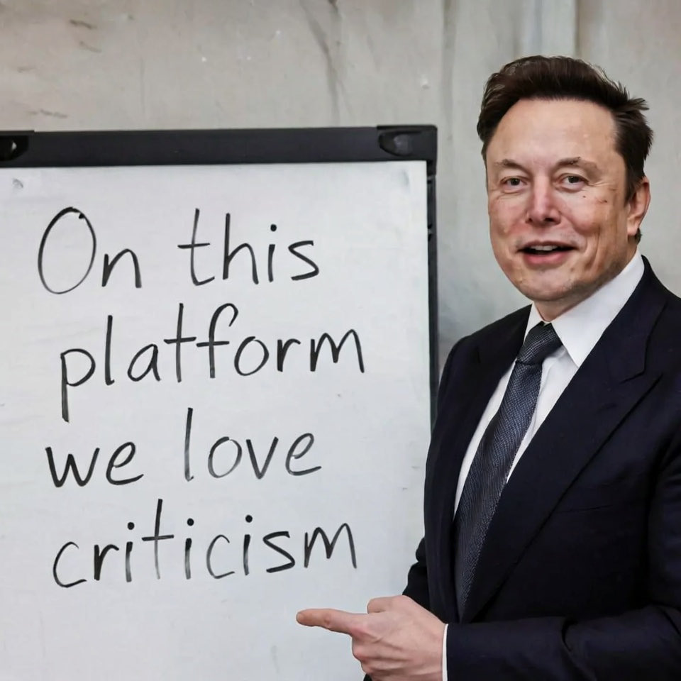 teslaownersSV's tweet image. Criticism is allowed 🗣️
Debate is allowed 💬
Free speech lives on 𝕏