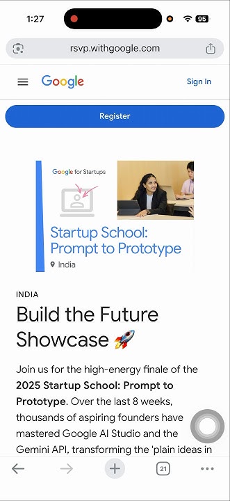 DeepInfosystem's tweet photo. Registration Build the Future Showcase 🚀: Google Startup School India 💡
📅 Date: January 29, 2026 📍 Location

#StartupSchoolIndia #BuildtheFutureShowcase #Gemini #GoogleAIStudio #GoogleEvent #DeepInfosystem

https://t.co/2UIuQeUu7g https://t.co/XbrPQIPw0E
