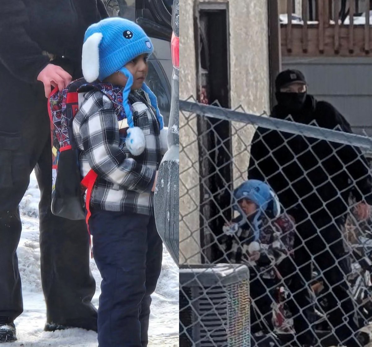 DailyLoud's tweet photo. ICE reportedly detained a 5‑year‑old boy coming home from a Minnesota preschool, asked him to knock on his own house door, his undocumented father then fled the scene leaving the child. https://t.co/lOI5KhPqEQ