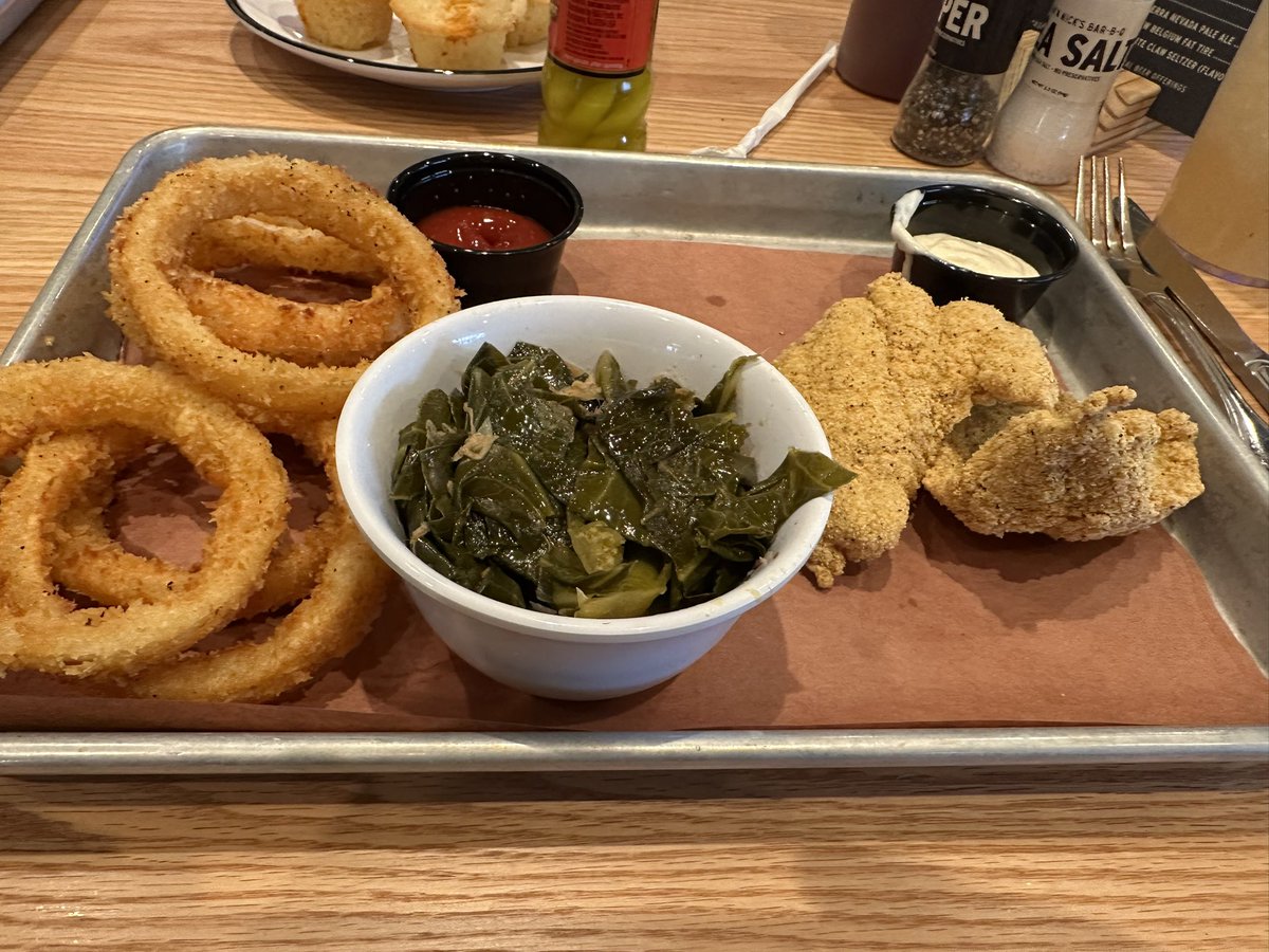 6OnTheWay's tweet photo. Today marks one week since I lost my life partner. I decided to come to one of his fav places to eat & order the catfish - one of his favs.
#JimNNicks https://t.co/WzHeaRVi0j