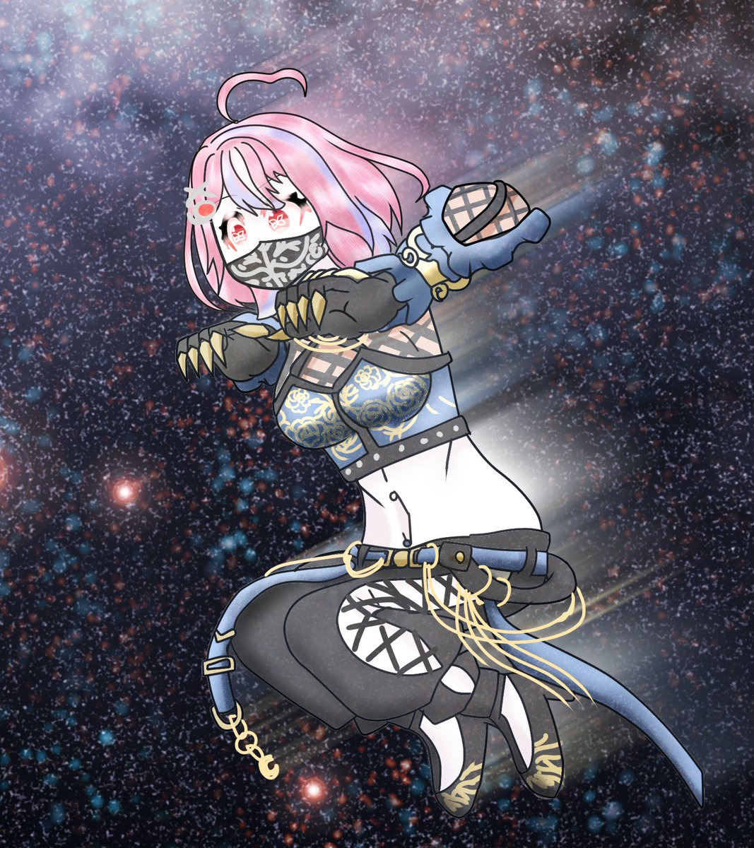 Ex777Kzhk's tweet image. おはよーん！
リクエスト2 他メンバーの服
サイコロ振ったらファントムが出たのでファントムの衣装
…………えっど