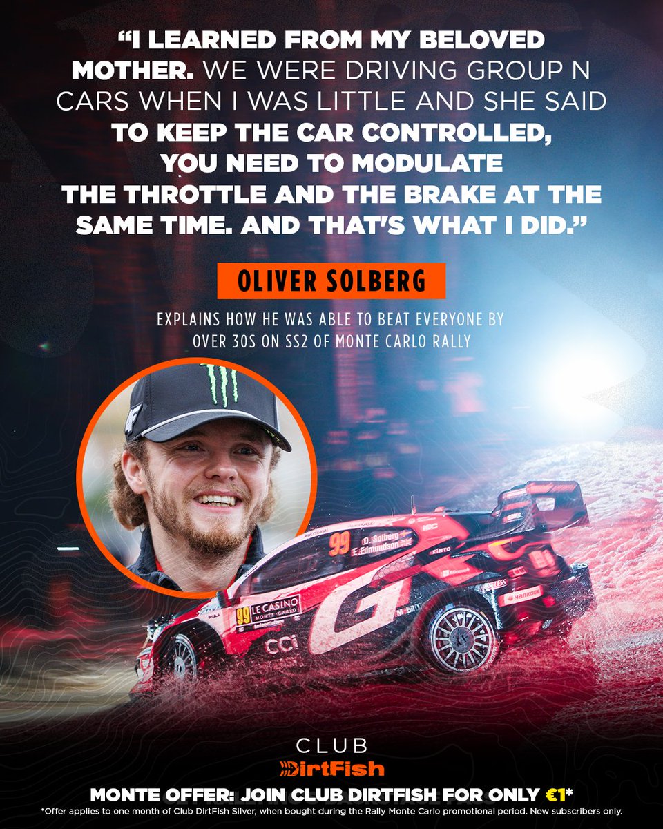 Oliver has his mom - Pernilla Solberg - to thank for that EPIC stage 31s stage win 👇