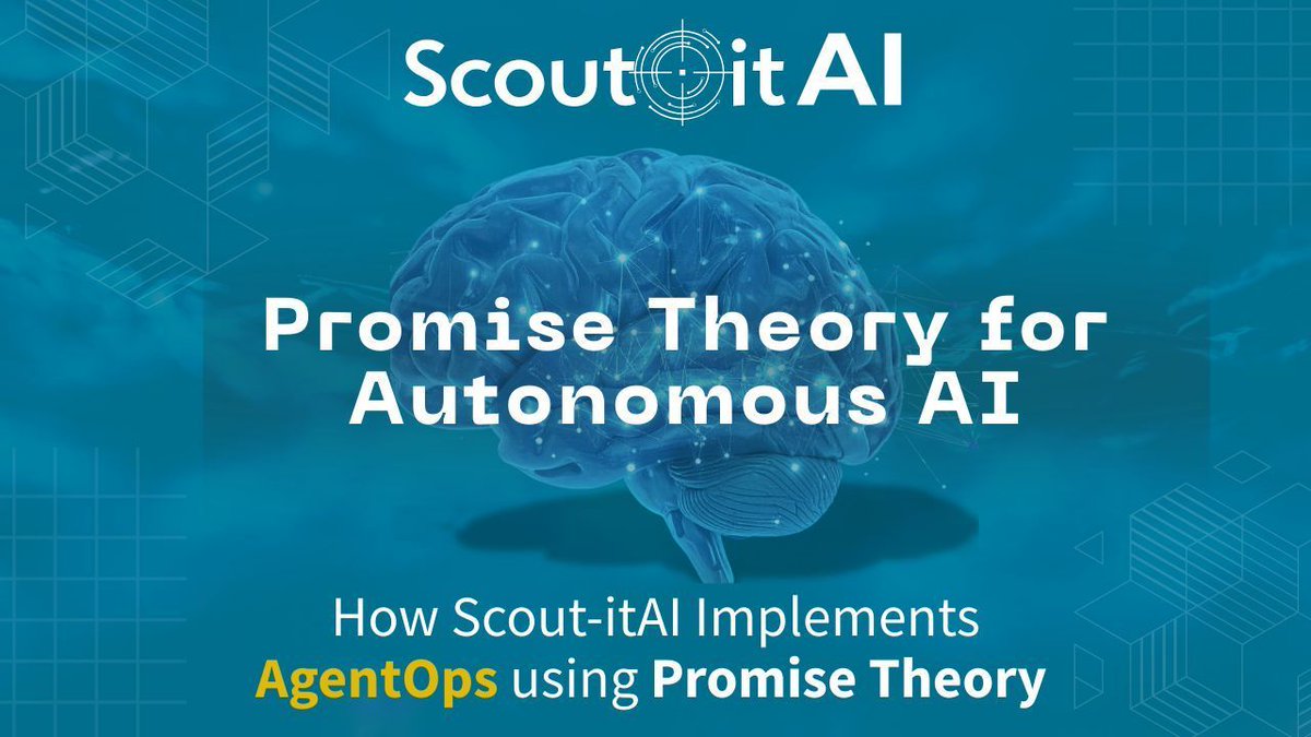In this new CIO Online article, Tony Davis and John Balsavage of A&amp;I Solutions, Inc share how Promise Theory provides a practical framework for governing autonomous AI workforces—and how Scout-itAI brings that framework to life.

👉Read the article here: bit.ly/4r240jn