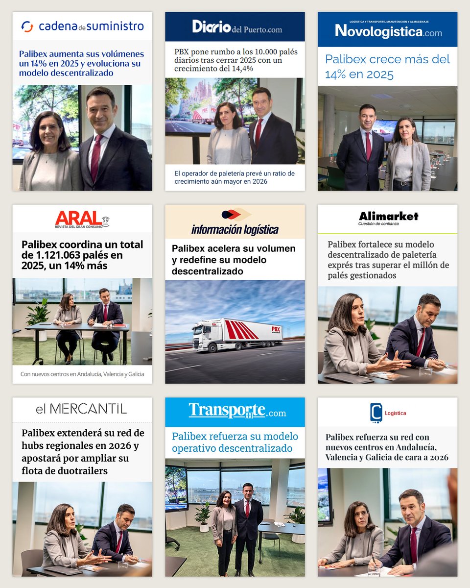 Crecemos apostando por la distribución, la calidad y el medio ambiente para seguir siendo la mejor Red de transporte urgente.

palibex.com/newsletter/rec…

#PlanEstratégicoPBX #DesarrolloPBX