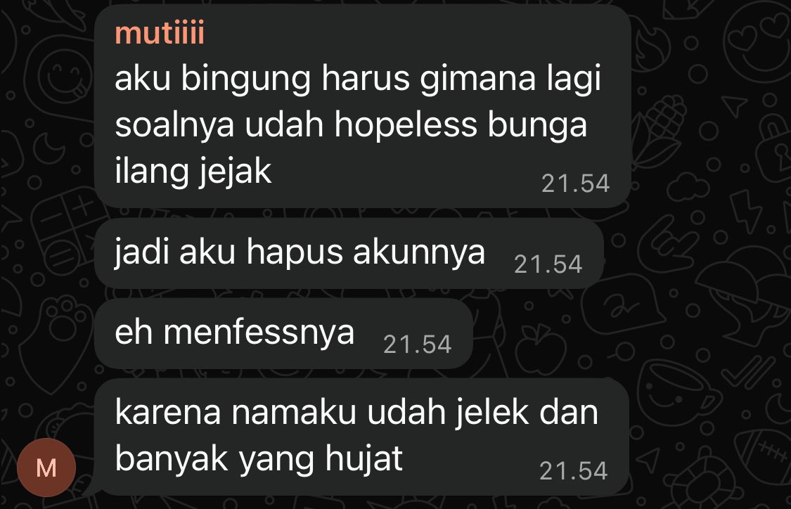 dhitawithH's tweet image. Simuti muti yang kalian hujat itu udah sepasrah ini guys di waktu dimana dia harus butuh ekstra energi buat penelitian. jangan jahat jahat ya guys jadi orang, kalo gabisa jadi orang baik setidaknya jangan jadi sumber susah orang…