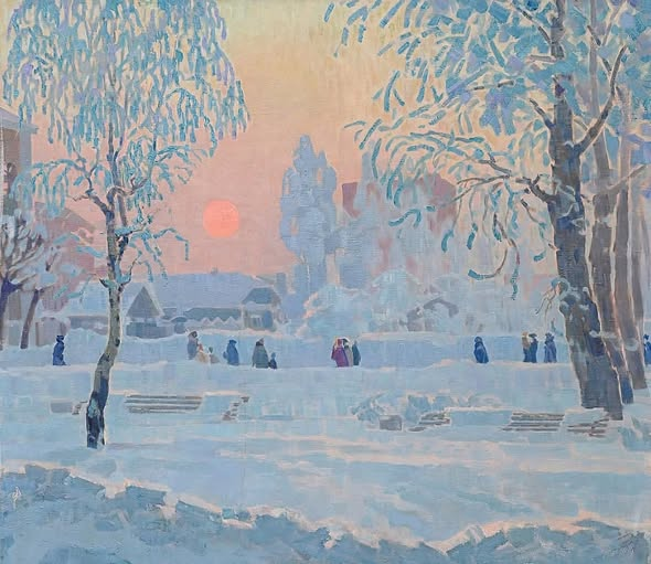 Brindille_'s tweet image. Frosty Morning, 1971
Alexander Bezumov (1926 - 1982)