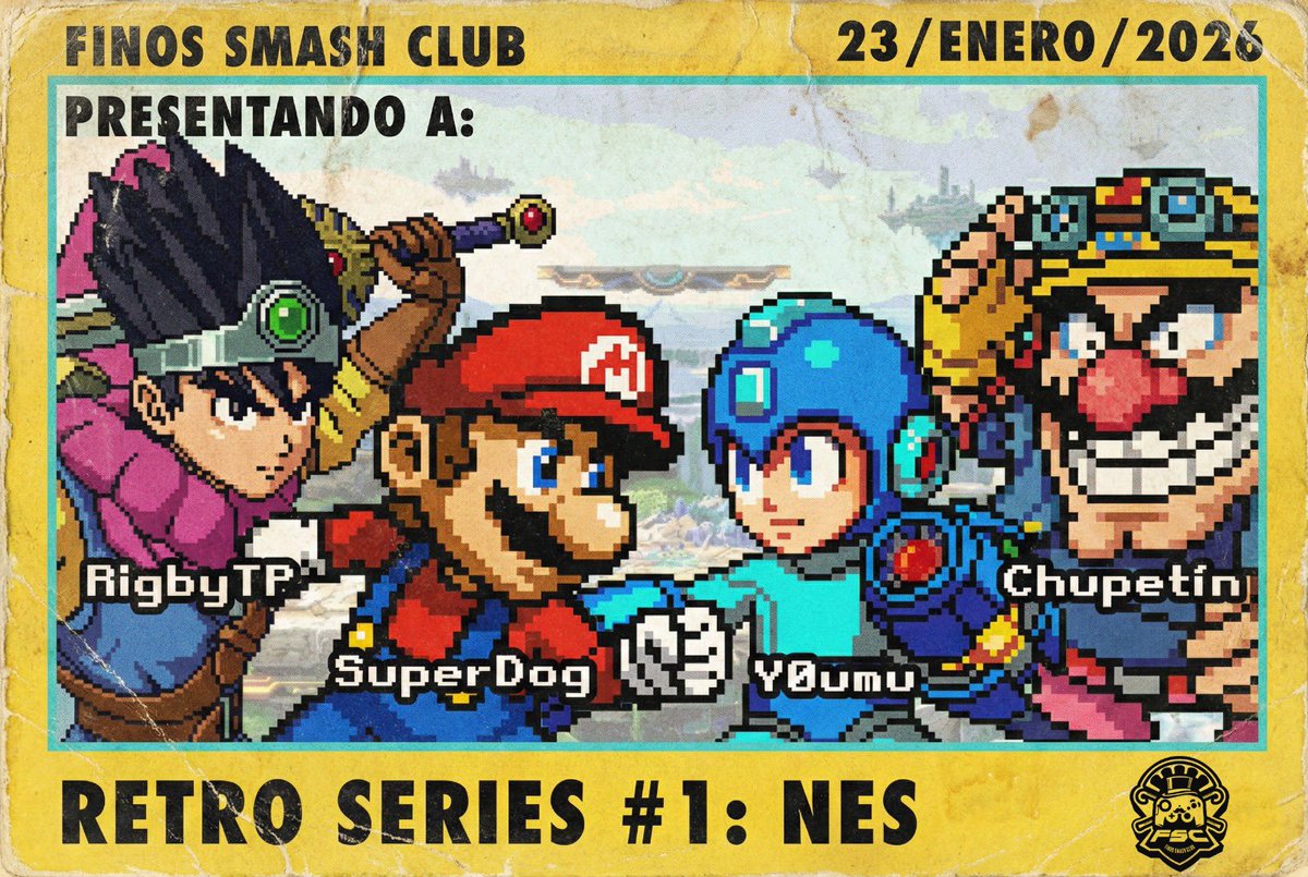 🚨 Invasores foráneos en FSC Retro Series #1: NES 🚨

Les presentamos a los competidores que estarán viajando para buscar la gloria en Querétaro el día de mañana.
🔥 No te pierdas la oportunidad de retarlos a todos.

⚠️ Último día de inscripciones (Enlace en los comentarios).