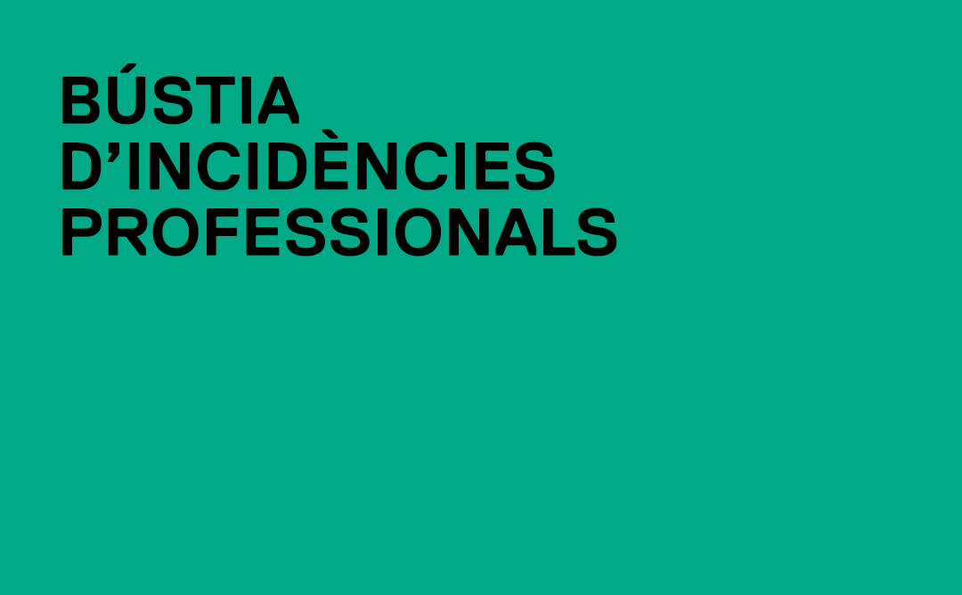 📫 El <a href="/COACatalunya/">Col·legi d’Arquitectes de Catalunya</a> activa la "bústia d'incidències professionals" 

➡️ Una eina per recollir les dificultats i problemàtiques que afecten l'exercici dels arquitectes.

🔎 L'objectiu: identificar reptes compartits i oferir respostes col·lectives.

ℹ️ tuit.cat/fkR3a