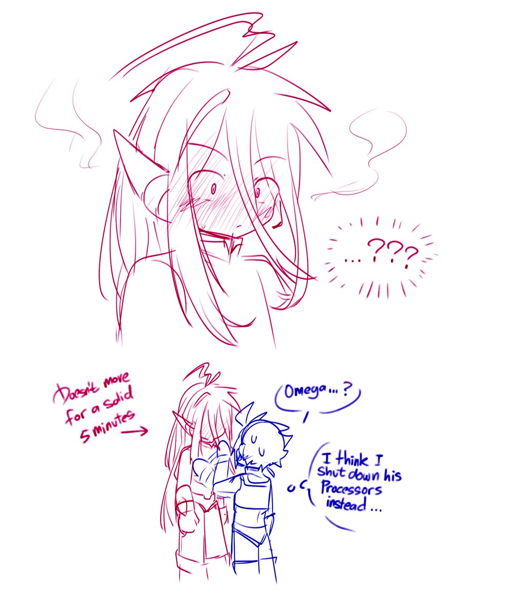 Its a bit messy but please have this CopyOmega doodle they killed my ancestors and I hate them